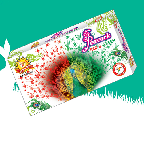 Peacock(5 Direction)red&green